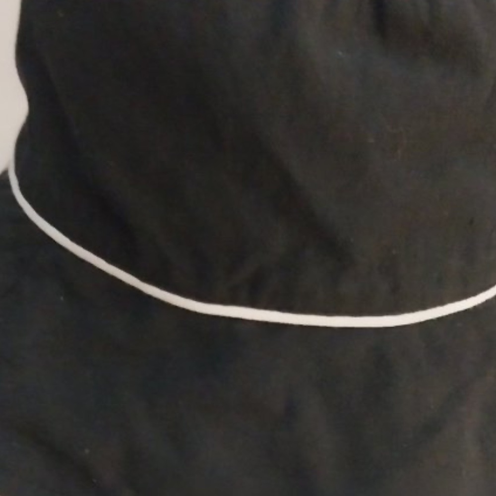 Black Cotton Sun Hat | Size OS - Picture 4 of 5